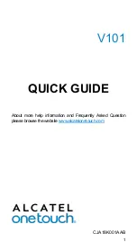 Alcatel ONE TOUCH V101 Quick Manual preview