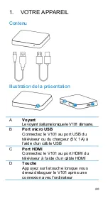 Preview for 20 page of Alcatel ONE TOUCH V101 Quick Manual