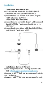 Preview for 21 page of Alcatel ONE TOUCH V101 Quick Manual