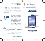 Preview for 1 page of Alcatel onetouch 4033X Quick Start Manual