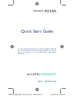 Preview for 1 page of Alcatel OneTouch 5035A Quick Start Manual