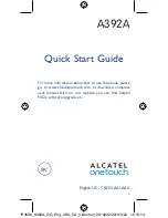 Preview for 1 page of Alcatel OneTouch A392A Quick Start Manual