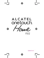 Alcatel OneTouch Home F102 User Manual preview