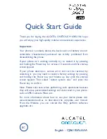 Preview for 1 page of Alcatel ONETOUCH IDOL 3 6045I Quick Start Manual