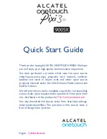 Alcatel ONETOUCH PIXI 3 9005X Quick Start Manual preview