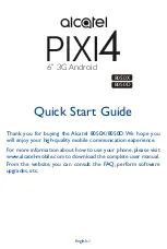 Preview for 2 page of Alcatel ONETOUCH PIXI 4 Quick Start Manual