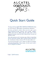 Alcatel Onetouch Pixi3 7 Quick Start Manual preview