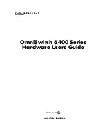 Alcatel OS6400-24 Hardware User'S Manual предпросмотр