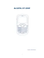 Preview for 1 page of Alcatel OT-255P User Manual