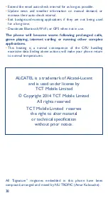 Preview for 21 page of Alcatel POP 27043Y Quick Start Manual