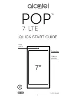 Предварительный просмотр 1 страницы Alcatel Pop 7 LTE Quick Start Manual