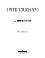 Preview for 1 page of Alcatel SPEED TOUCH 570 Cli Reference Manual