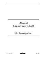 Preview for 7 page of Alcatel SPEED TOUCH 570 Cli Reference Manual