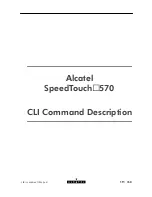 Preview for 19 page of Alcatel SPEED TOUCH 570 Cli Reference Manual