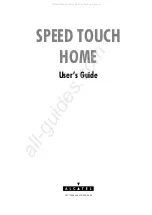 Preview for 1 page of Alcatel Speed Touch Home User Manual