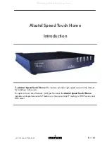 Preview for 5 page of Alcatel Speed Touch Home User Manual