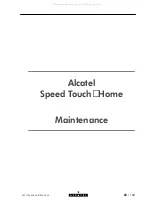 Preview for 65 page of Alcatel Speed Touch Home User Manual