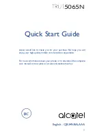 Alcatel TRU 5065N Quick Start Manual preview
