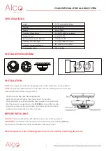 Предварительный просмотр 2 страницы ALCO CFS-SD300 Series User Manual