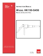 Preview for 1 page of Alcoa Huck HK150-S456 Instruction Manual