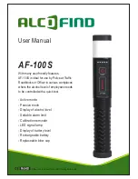 Alcofind AF-100S User Manual предпросмотр