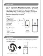 Предварительный просмотр 3 страницы Alcofind DA-7100 Instruction Manual