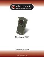 Предварительный просмотр 1 страницы Alcohawk Pro Owner'S Manual