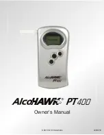 Alcohawk PT400 Owner'S Manual preview