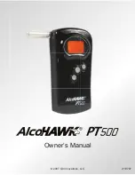 Alcohawk PT500 Owner'S Manual предпросмотр