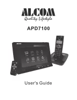 ALcom APD7100 User Manual preview