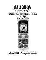 ALcom Auro Comfort E1000 User Manual предпросмотр