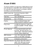 Preview for 3 page of ALcom Auro Comfort E1000 User Manual