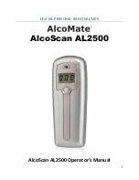 Preview for 1 page of AlcoMate Alcoscan AL2500 Operator'S Manual