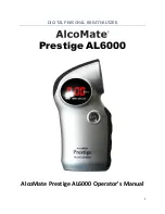 AlcoMate Prestige AL6000 Operator'S Manual предпросмотр