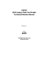 Предварительный просмотр 1 страницы Alcor AU9321 Technical Reference Manual