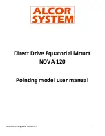 Alcor NOVA 120 User Manual preview