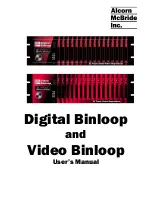 Preview for 1 page of Alcorn Mcbride Digital Binloop User Manual