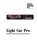 Предварительный просмотр 1 страницы Alcorn Mcbride Light Cue Pro Hardware And Software Reference Manual