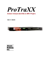 Предварительный просмотр 1 страницы Alcorn Mcbride ProTraXX User Manual