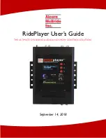 Alcorn Mcbride RidePlayer User Manual preview