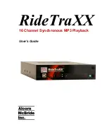 Alcorn Mcbride RideTraXX User Manual предпросмотр