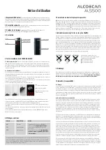 Preview for 3 page of Alcoscan ACE EASY AL5500 User Manual