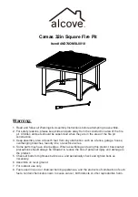 Предварительный просмотр 1 страницы Alcove Camas 4ND74OMSL0010 Assembly Instructions