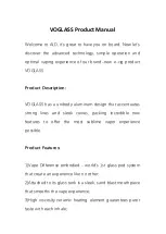 Preview for 1 page of ALD VOGLASS Product Manual