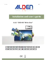 ALDEN ALD-14096 Installation And User Manual preview