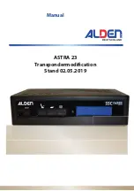 ALDEN ASTRA 23 Manual preview