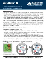 Preview for 2 page of Alderon Industries VersAlarm 4X Operation, Maintenance And Installation Manual