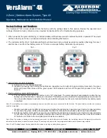 Preview for 6 page of Alderon Industries VersAlarm 4X Operation, Maintenance And Installation Manual