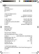 Preview for 12 page of ALDI 4832109900HD Assembly Instructions And User'S Manual