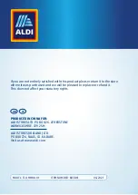 Предварительный просмотр 1 страницы ALDI 803861 User Manual